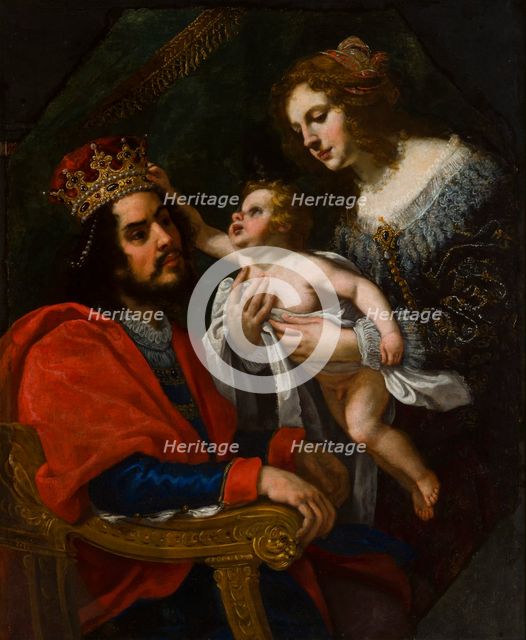 Pharaoh's daughter presents Moses, 1592-1664. Creator: Jacopo Vignali.