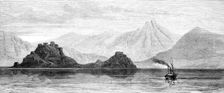 Pharaoh's Island (Jesirat Firaou), with Jebel-El-Nur, 1874. Creator: Unknown