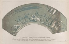 Pharaoh's army engulfed by the Red Sea; from Recueil d'estampes d'après les plus b..., ca. 1729-40. Creators: Caylus, Anne-Claude-Philippe de, Nicolas Le Sueur