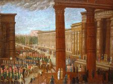 Pharaoh's Army Marching, c. 1865/1880. Creator: Erastus Salisbury Field