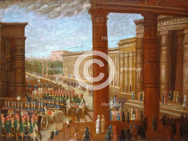 Pharaoh's Army Marching, c. 1865/1880. Creator: Erastus Salisbury Field.