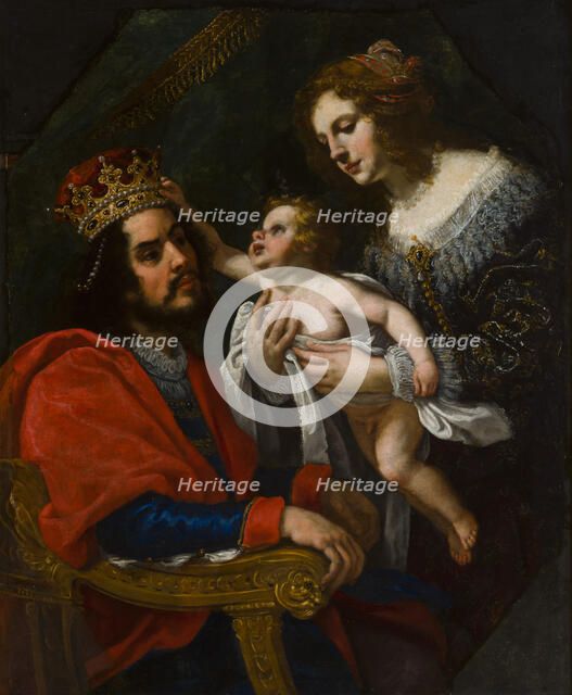 Pharaoh's daughter presents Moses, 1592-1664. Creator: Jacopo Vignali.