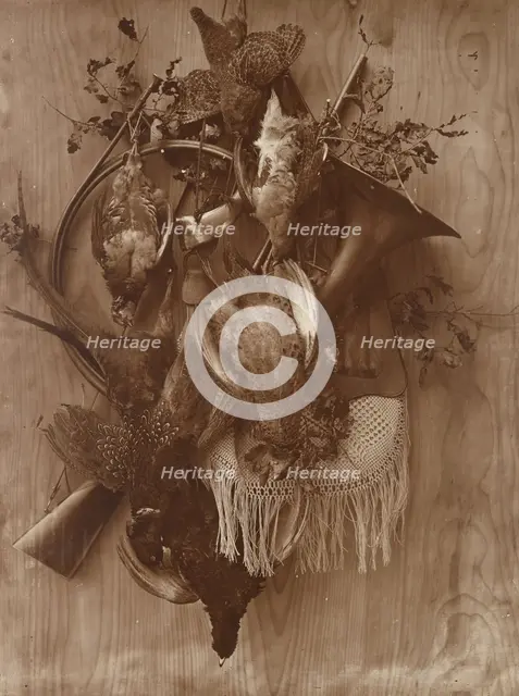 Pheasant and Grouse, ca. 1865. Creator: Adolphe Braun.