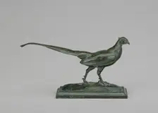Pheasant, Head to Right, model n.d., cast c. 1845/1874. Creator: Antoine-Louis Barye