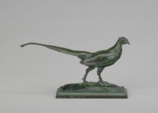 Pheasant, Head to Right, model n.d., cast c. 1845/1874. Creator: Antoine-Louis Barye