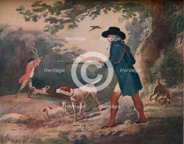 Pheasant Shooting, 1790, (1917). Artist: Robert Dodd