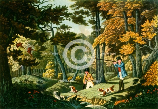 'Pheasant Shooting near Uxbridge', c1824, (1943).  Creator: Unknown.
