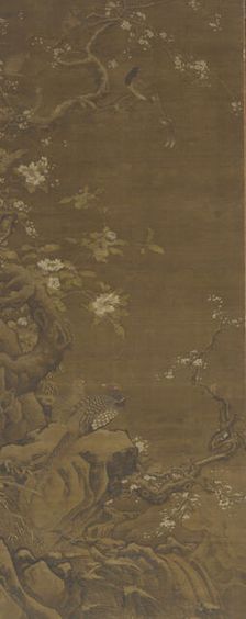 Pheasants and Snow-covered Plum Blossoms, Ming or Qing dynasty, 15th-18th century. Creator: Unknown