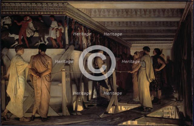 Pheidias and the Frieze of the Parthenon, 1868-69. Creators: Sir Lawrence Alma-Tadema  , Phidias.