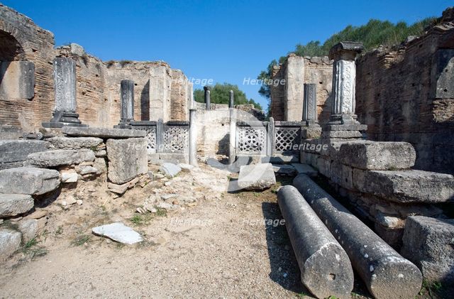 Pheidias' workshop, Olympia, Greece. Creator: Samuel Magal.