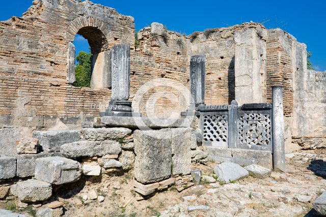 Pheidias' workshop, Olympia, Greece. Creator: Samuel Magal.