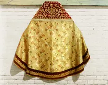 Phelonion [vestment] from the second half of the eighteenth century, from a very old..., 1911. Creator: Sergey Mikhaylovich Prokudin-Gorsky