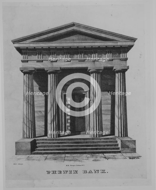 Phenix Bank, New York, 1826-29. Creator: Anthony Imbert.