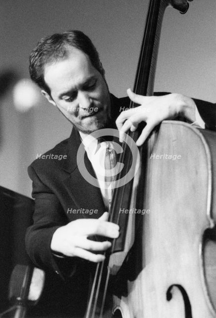 Phil Flanigan, playing double bass, c2006. Creator: Brian Foskett.