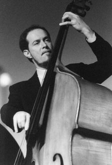 Phil Flanigan, playing double bass, c2006. Creator: Brian Foskett