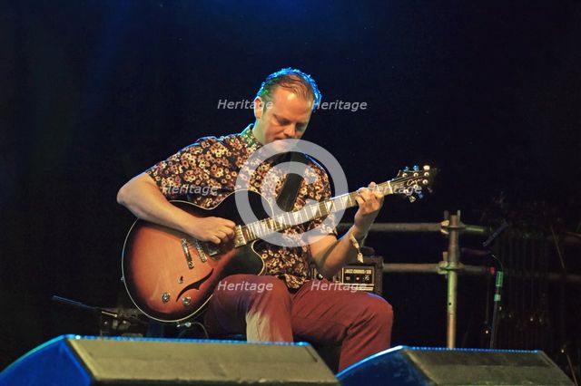 Phil Robson, Love Supreme Jazz Festival, Glynde Place, East Sussex, 2015. Artist: Brian O'Connor.