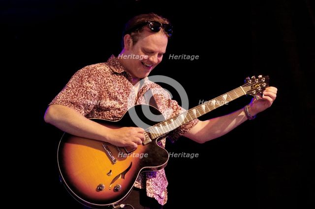 Phil Robson, Love Supreme Jazz Festival, Glynde Place, East Sussex, 2015. Artist: Brian O'Connor.