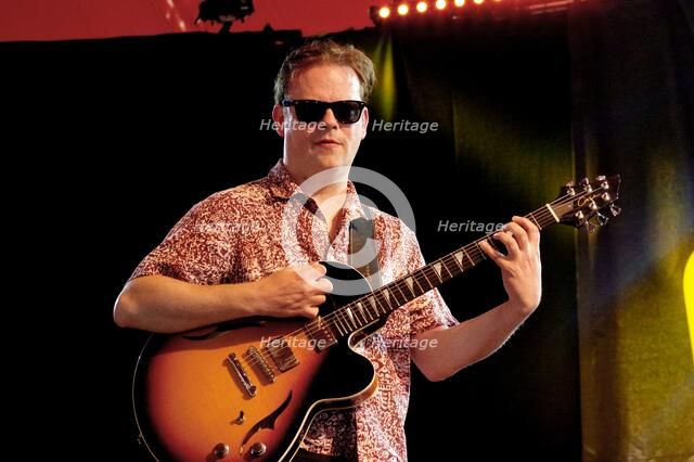 Phil Robson, Love Supreme Jazz Festival, Glynde Place, East Sussex, 2015. Artist: Brian O'Connor.