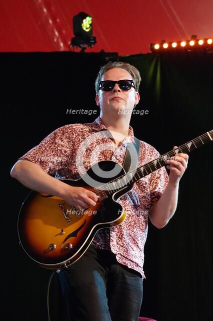 Phil Robson, Love Supreme Jazz Festival, Glynde Place, East Sussex, 2015. Artist: Brian O'Connor.