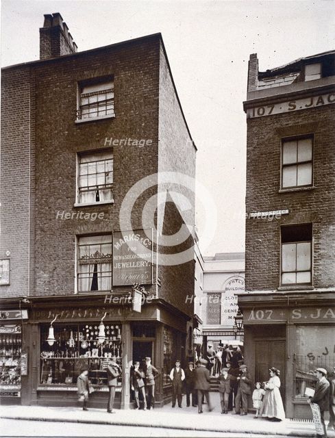 Phil's Buildings, Houndsditch, London, 1911. Artist: Anon