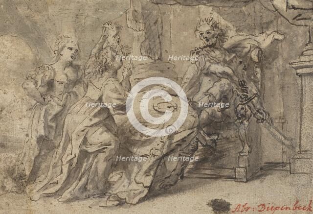 Philomela, Procne, and the Thracian King Tereus. Creator: Abraham Jansz van Diepenbeeck.