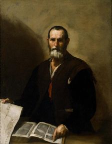 Philosopher Crates of Thebes, 1636. Artist: Ribera, José, de (1591-1652)