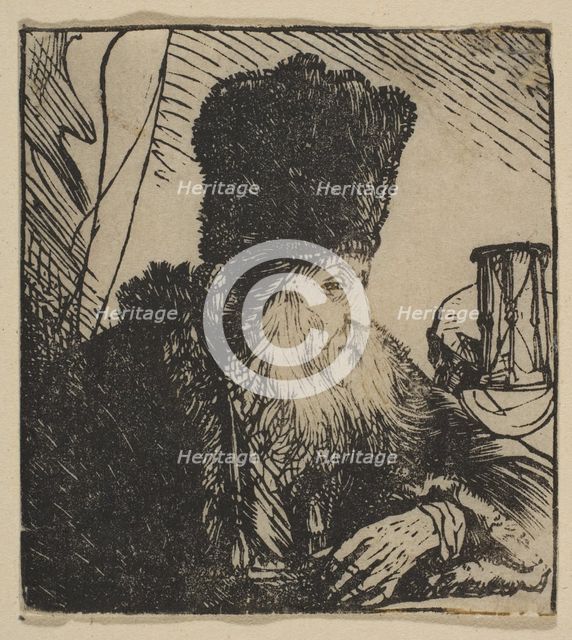 Philosopher with an Hourglass, 1620-74. Creator: Jan Lievens.