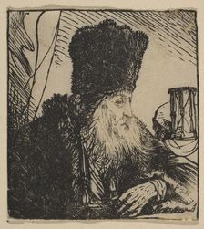 Philosopher with an Hourglass, 1620-74. Creator: Jan Lievens