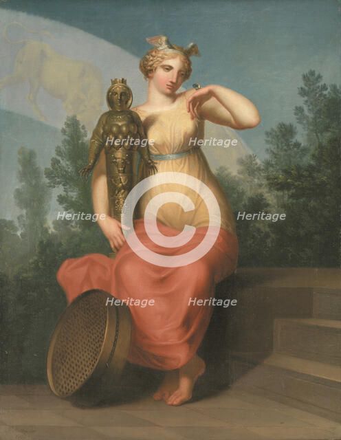 Philosophy. Allegorical figure., 1800. Creator: Nicolai Abraham Abildgaard.