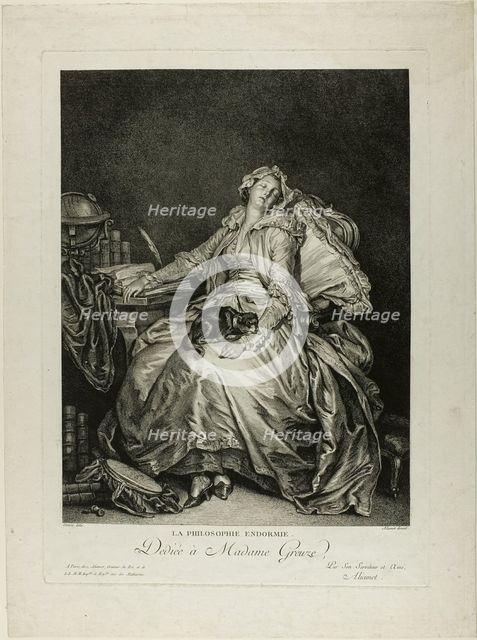 Philosophy Asleep, n.d. Creator: Jacques Aliamet.