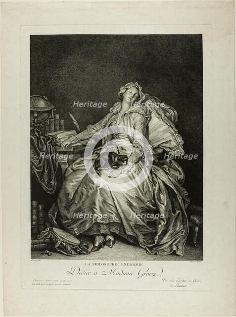 Philosophy Asleep, n.d. Creator: Jacques Aliamet.