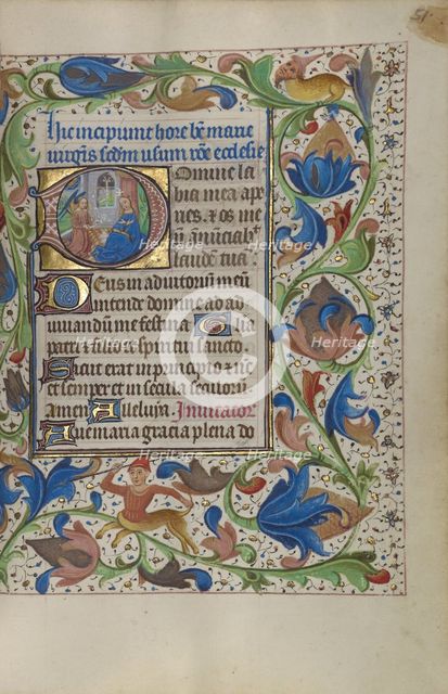 Philosophy Consoling Boethius and Fortune Turning the Wheel, about 1460-1470. Creator: Master of Coetivy.
