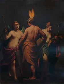 Philosophy, History, and Prudence awakening the mind to a desire for knowledge c1624, (1938). Artist: Alessandro Turchi