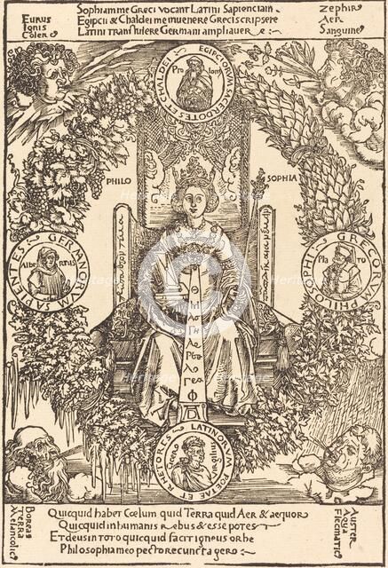 Philosophy, probably 1502. Creator: Albrecht Durer.