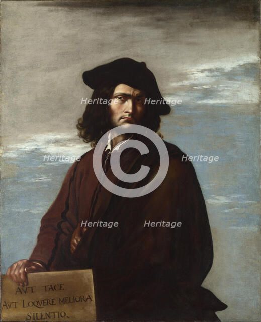 Philosophy (Self-Portrait), c. 1645. Artist: Rosa, Salvatore (1615-1673)