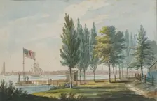 Philadelphia from across the Delaware River, 1811-ca. 1813. Creator: Pavel Petrovic Svin'in