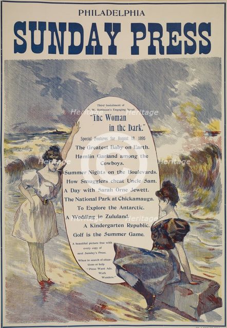 Philadelphia Sunday press. August 18, 1895, c1893 - 1897. Creator: Unknown.
