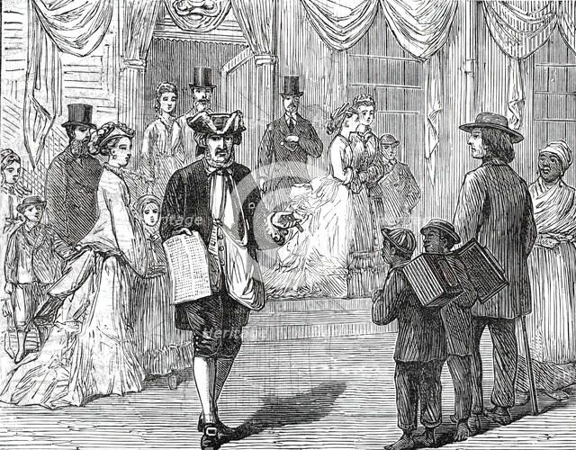 Philadelphia Sketches: Selling the "Pennsylvania Journal" of One Hundred Years Ago..., 1876. Creator: Unknown.
