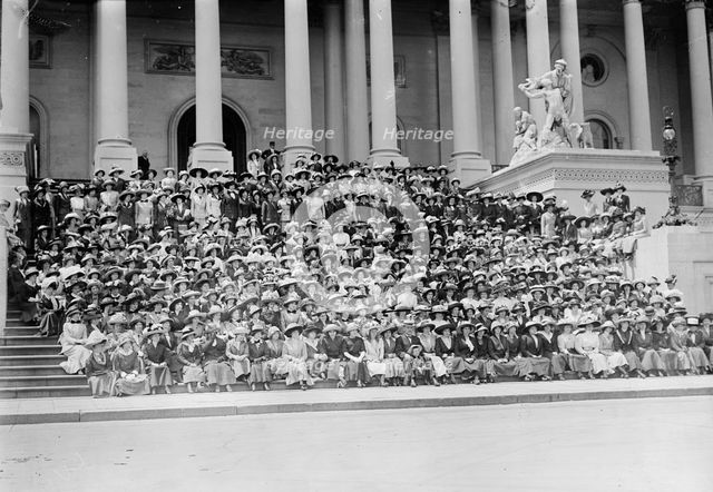 Philadelphia Teachers on Capitol Steps, Washington, D.C., 1911. Creator: Bain News Service.
