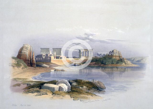 'Philae', 1838. Artist: David Roberts