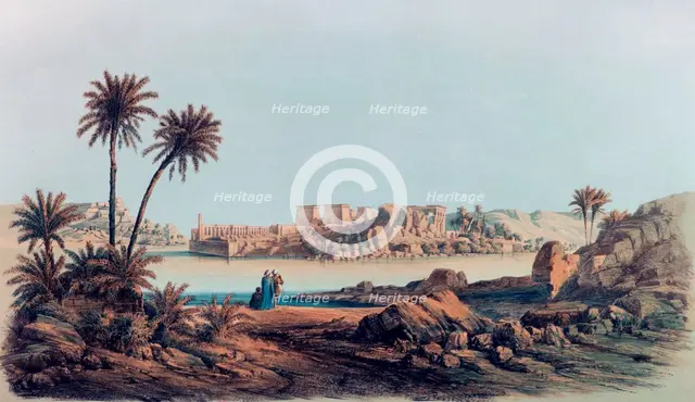 'Philae', Egypt, 1842-1845. Artist: E Weidenbach