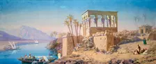 Philae Egypt, 1863. Artist: Charles Emile de Tournemine