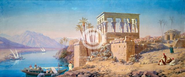 'Philae', Egypt, 1863. Artist: Charles Emile de Tournemine