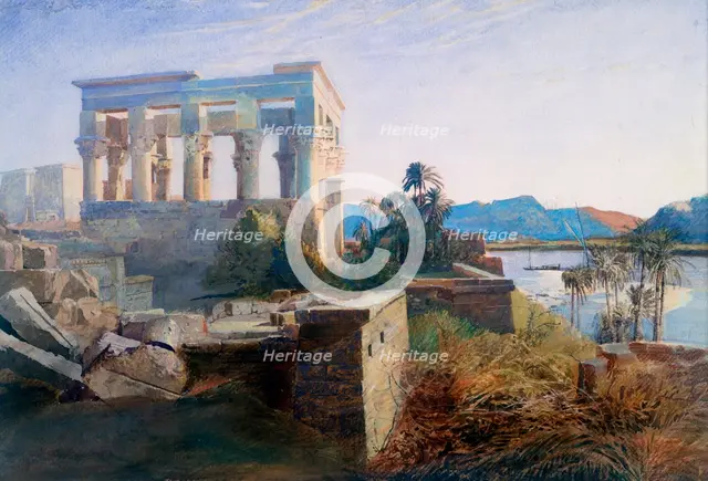 'Philae, Egypt', 19th century. Artist: Robert Dighton