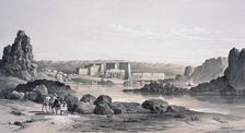 Philae, Looking South Egypt, 1843. Artist: George Moore