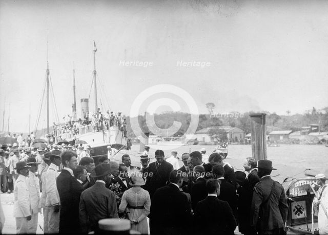 Philander C. Knox Visit To Central America And The West Indies - Knox In San Domingo, 1912. Creator: Harris & Ewing.