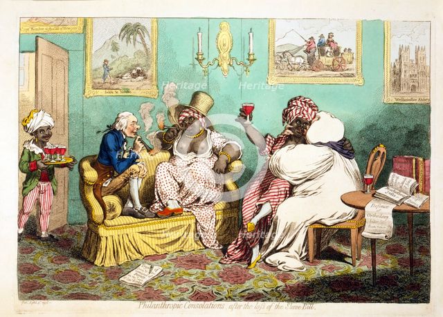 Philanthropic Consolations after the loss of the Slave Bill, 1796.