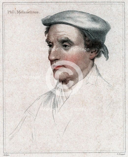 Philip Melanchthon (1497-1560) the German Protestant reformer. Artist: Unknown