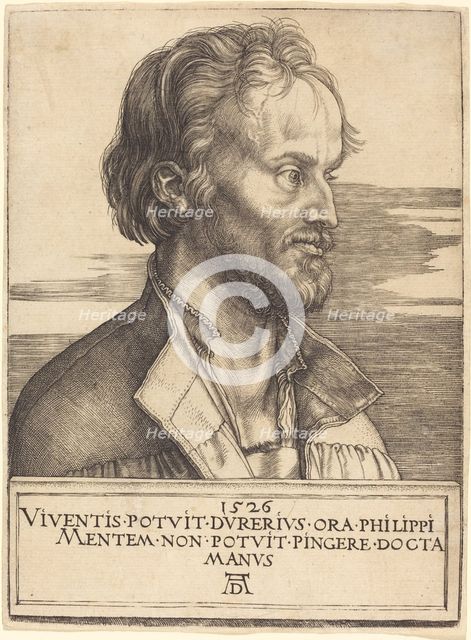 Philip Melanchthon, 1526. Creator: Albrecht Durer.