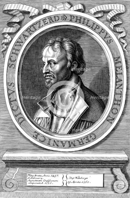 Philip Melanchthon the German Protestant reformer, c18th century. Artist: Unknown